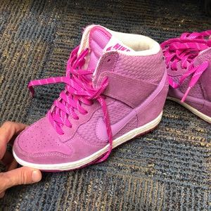 Pink NIKE Sky High Wedge!  Women - Size 5